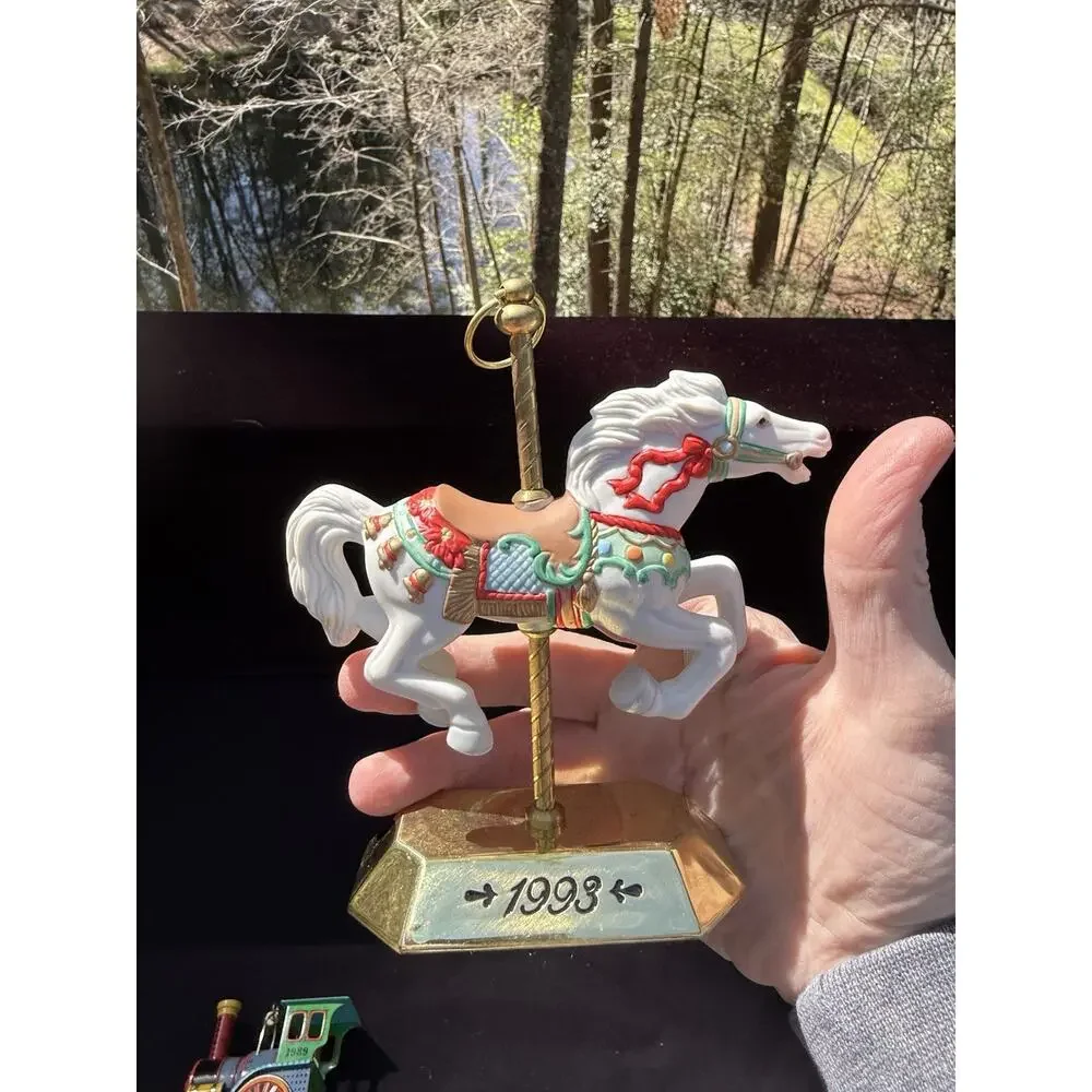 Hallmark Keepsake 1993 Tobin Fraley Porcelain Carousel Horse No Box EUC -LO10